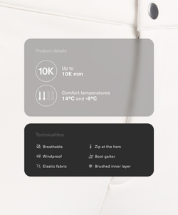 OYSHO Водонепроницаемые эластичные брюки-клеш SKI, белый