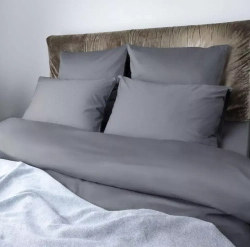 Постельное белье семейное Mollen cеребристо-серое