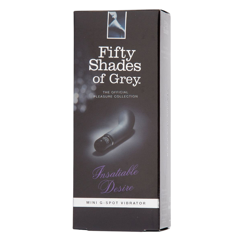 Черный мини вибратор 13,3см для стимуляции точки G Fifty Shades of Grey Insatiable Desire Mini Silicone G-Spot Vibrator