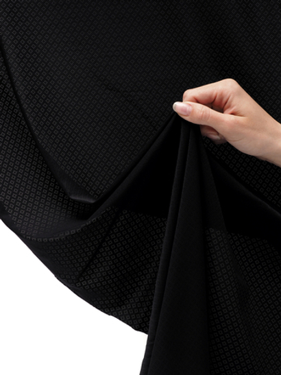 Микрофибра бельевая ажурная матовая эластичная черная