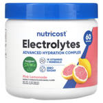 Nutricost, электролиты, розовый лимонад, 366 г (13 унций)