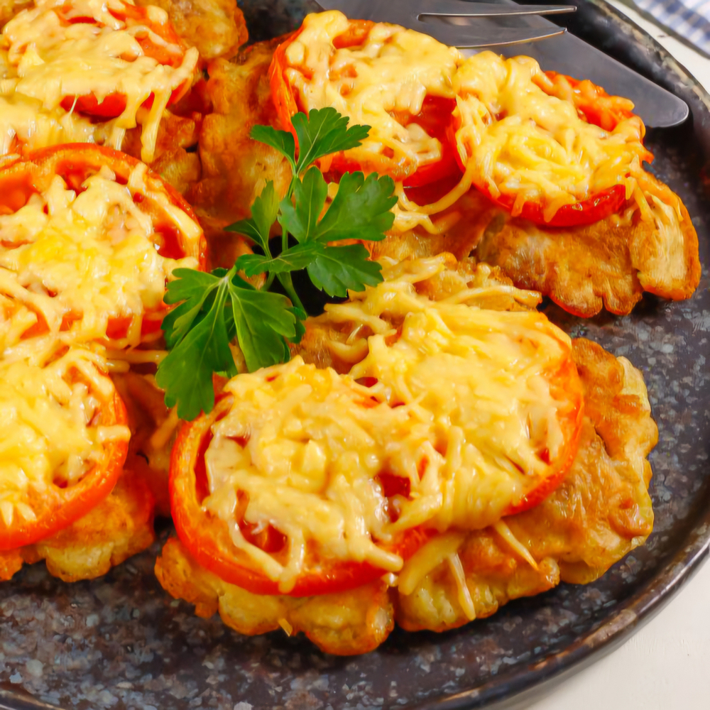 Мясо по французки с картофельным пюре, порция 380 гр