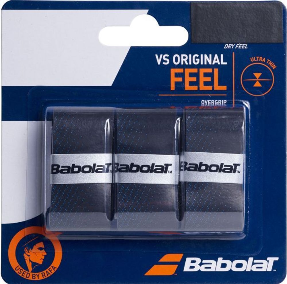 Теннисные намотки Babolat VS Grip Original 3P - black/blue