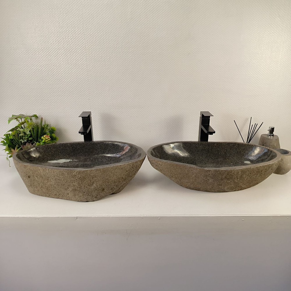 Раковина из речного камня ПАРА! RS-65541 61*36*15 0866