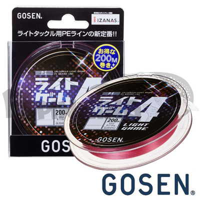 Шнур для рыбалки Gosen Light Game 4