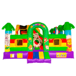 Коммерческий надувной батут «Сафари-джунгли», 5x5x3 м