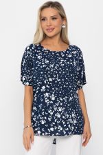 Блуза Маргоша (синяя) Б13814-16М LT Collection