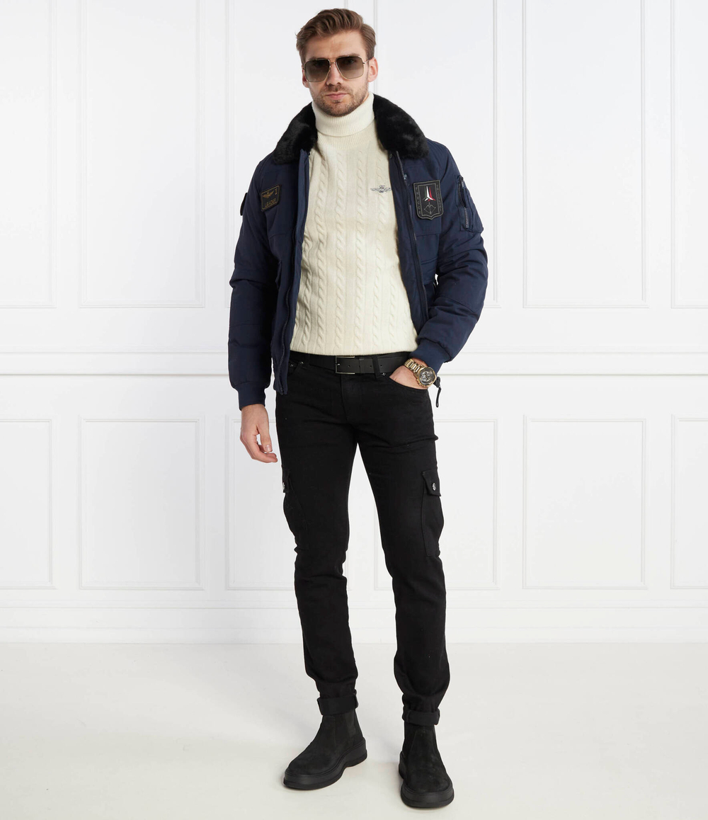 Хлопковый гольф Aeronautica Militare - экрю(MA1485L417)