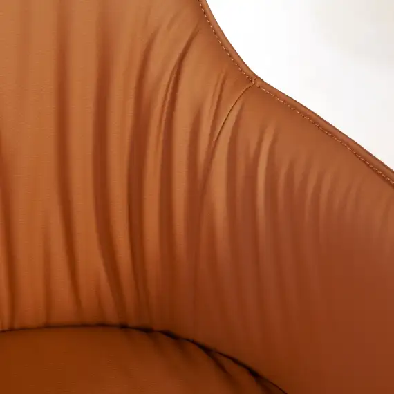 Лаунж кресло Sofia, экокожа терракот