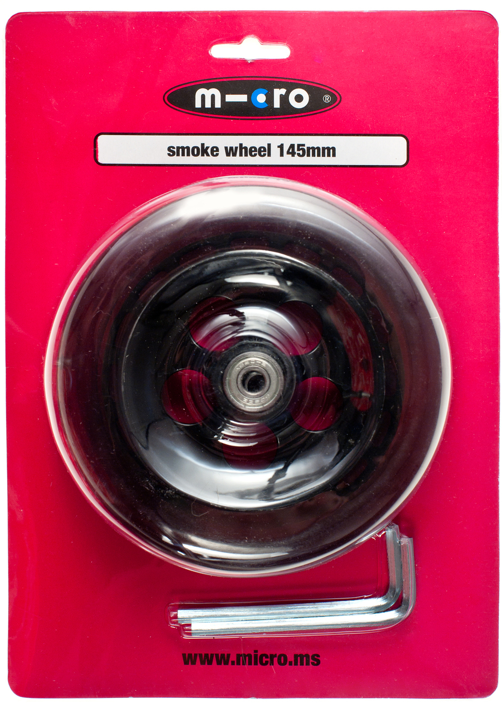 Колесо 145 мм дымчатое (блистер)