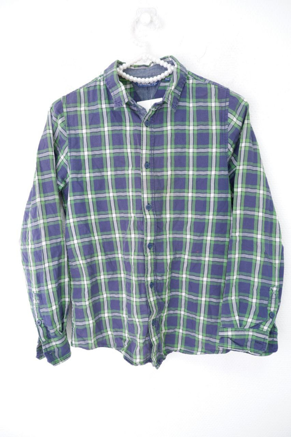 Рубашка Futurino в клетку на 10-12 лет