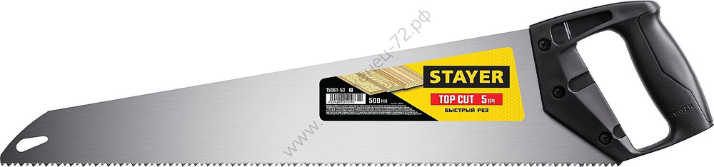 STAYER TopCut 500 мм, Ударопрочная ножовка (15061-50)