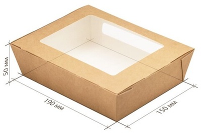 Упаковка ECO SALAD 1000 (190*150*50) (25/250шт) DoECO