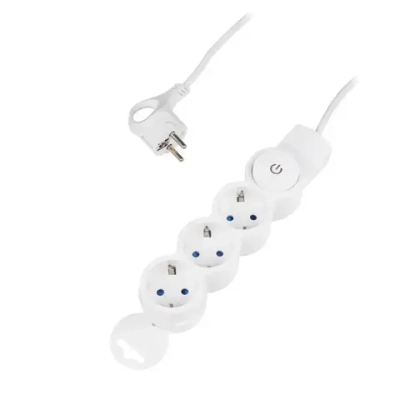 Удлинитель ФАZA с заземлением и выключением 3 гнезда 1,5 метра FW-03-150