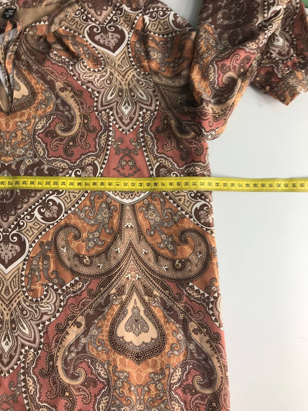 Блузка Zolla с орнаментом, маркировка М, визуально на 46 размер