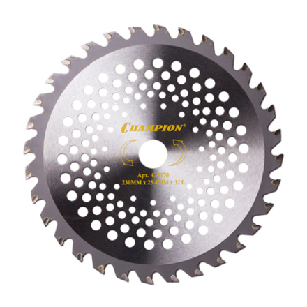 Нож CHAMPION 32 зубчатый d=230*25.4mm  твердосплавные зубцы   C5170