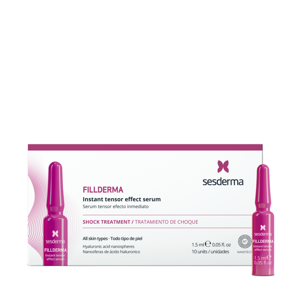 Sesderma FILLDERMA Ampoules | Сыворотка с эффектом филлера, 10 шт. по 1,5 мл