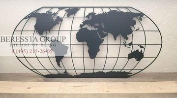 Металлический декор на стену - МЕРИДИАН-