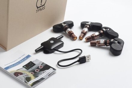 Система контроля давления шин Roximo RTP-002 с внутренними датчиками. Вывод данных на Android-магнитолу