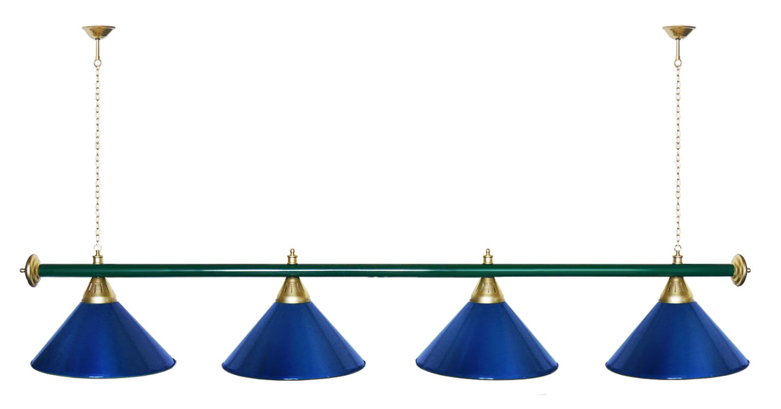 Лампа STARTBILLIARDS 4 пл. (плафоны зеленые,штанга зеленая,фурнитура золото) фото №37