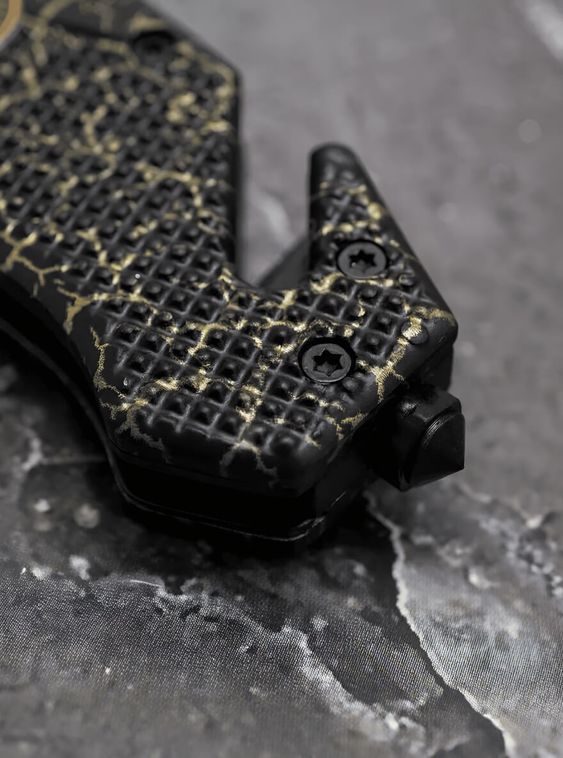 Складной нож тактический BOKER Черный с карабином