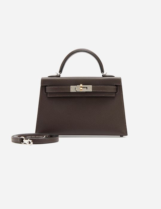 Сумка Hermes Epsom Mini Kelly 20 Electrum Hardware 