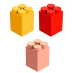 Элемент высокий 12x12x17,5 см для конструктора 10"