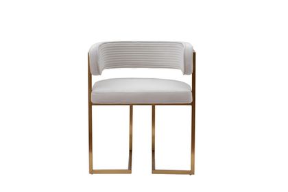Стул велюр светло-серый/матовое золото 60x55x73см Garda Decor