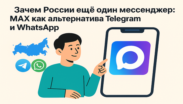 Зачем России ещё один мессенджер: MAX как альтернатива Telegram и WhatsApp