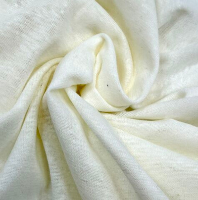 Ткань Тонкое трикотажное полотно / кулирка-100% хлопок /Италия ш-150см цвет зефир 1 м