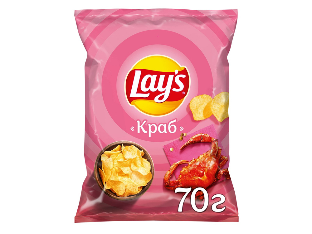Чипсы LAYS КРАБ 70 гр