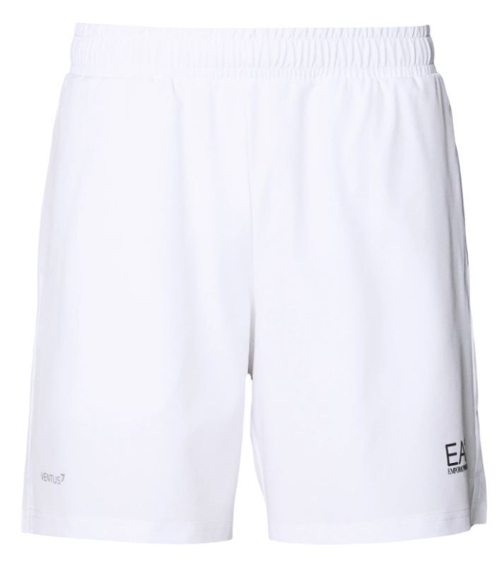 Мужские теннисные шорты EA7 Man Woven - белый