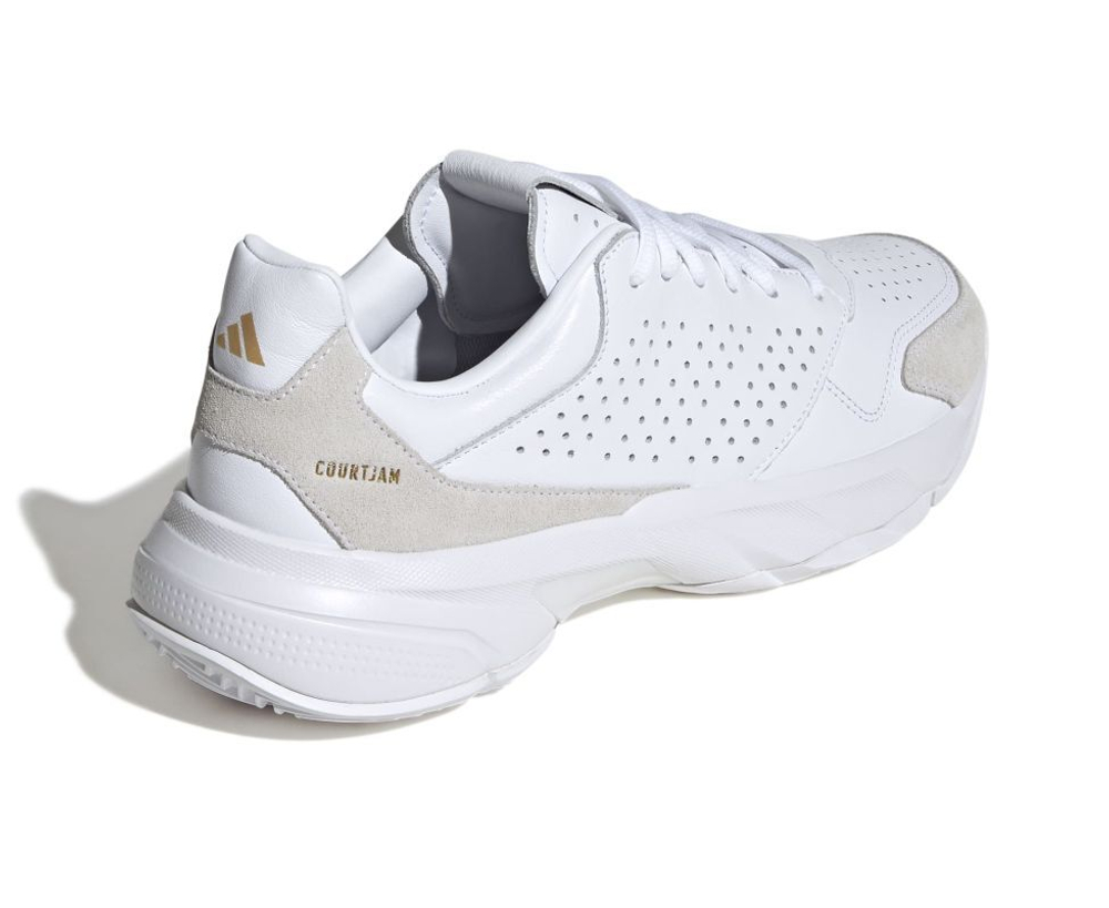 Теннисные кроссовки Adidas CourtJam Control 3 Premium - cloud white/cloud white