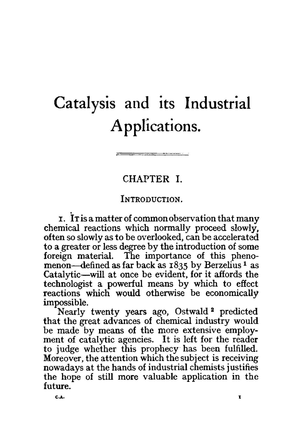 Catalysis and its industrial applications | Jobling Edgar