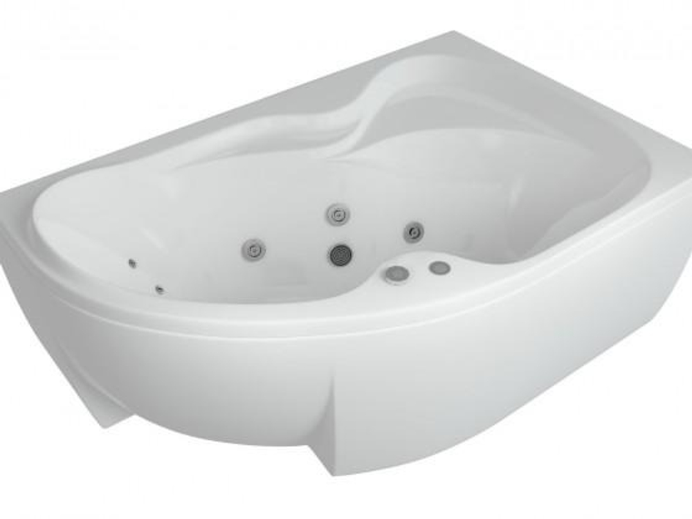 Акриловая ванна Aquatek (Акватек) Вега 170x105 R, с каркасом и сливом-переливом