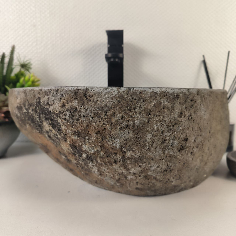 Раковина из речного камня RS-65178 41*37*15 0856