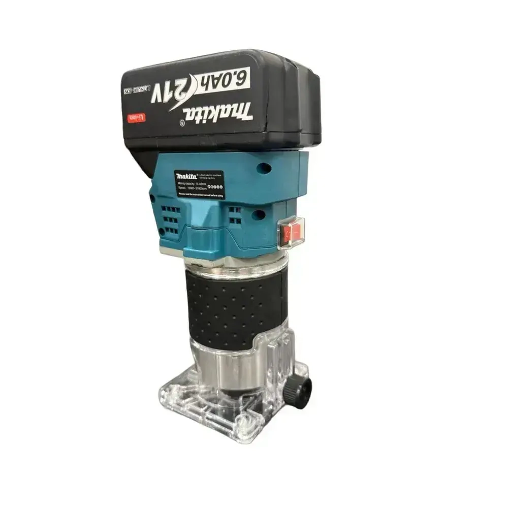 Фрезер кромочный Аккумуляторный по дереву 21V 6.0 Ah