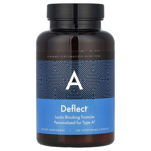 D'adamo, Deflect® A, формула для блокирования лектинов, 120 вегетарианских капсул