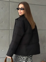 Куртка осенняя с отложным воротником