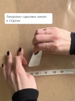 Трансфер переводной - декаль для свечей и гипса гжель 004