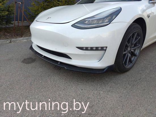 Сплиттер бампера переднего v.1 для TESLA Model 3 (17-...)