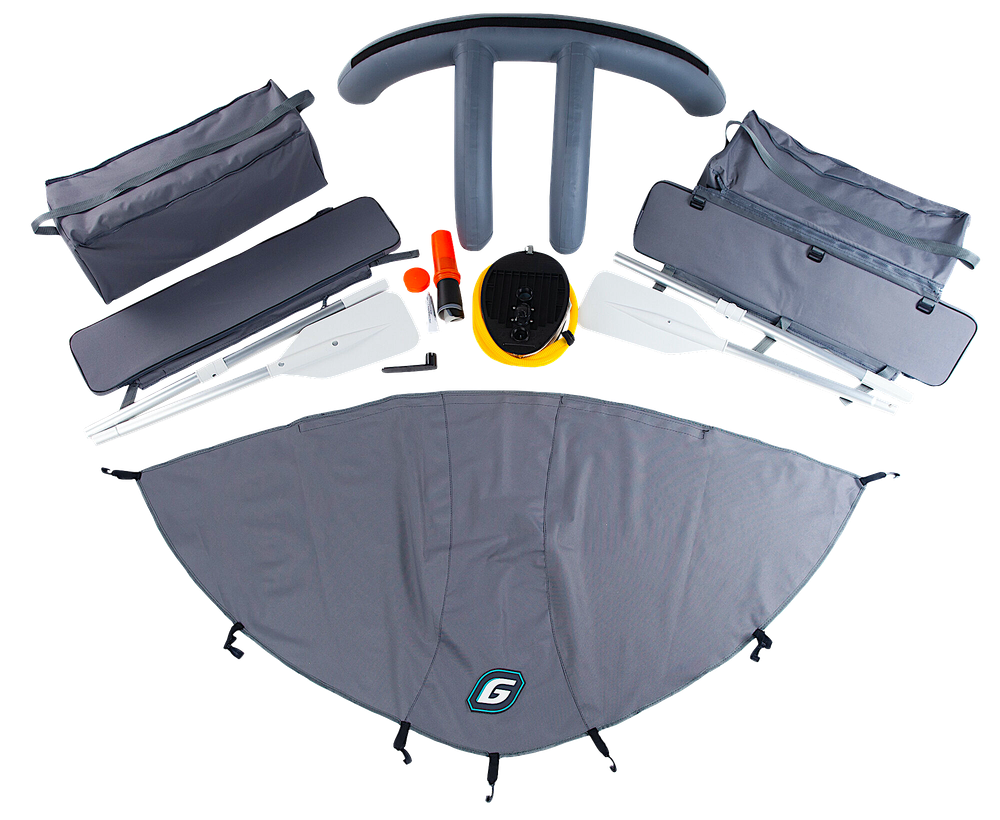 Лодка ПВХ Gladiator Professional D420AL с алюминиевым полом -