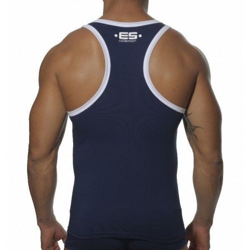 Мужская майка темно-синяя ES COLLECTION TANK TOP DARK BLUE