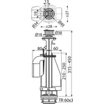 Сливной механизм 2-х Кноп. ALCAPLAST/Alcadrain хр.кн. A08/A08A