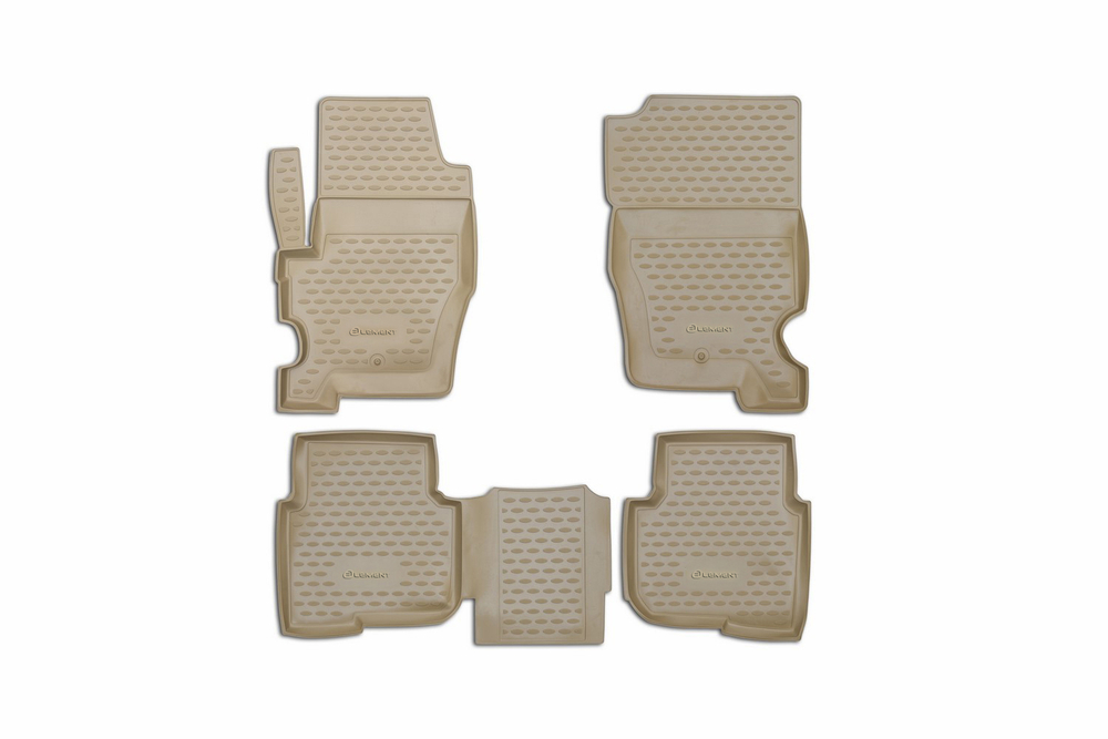 Коврики в салон для LAND ROVER Discovery 4, 2010-2014, 4 шт. (полиуретан, бежевый) NLC.28.05.212H