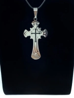 Крупный массивный крест из нержавеющей стали