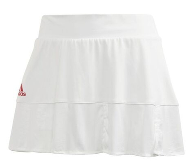 Теннисная юбка Adidas Tennis Match Skirt ENG W - white/scarlet