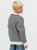 Джемпер для мальчика AT954M черный-молочный