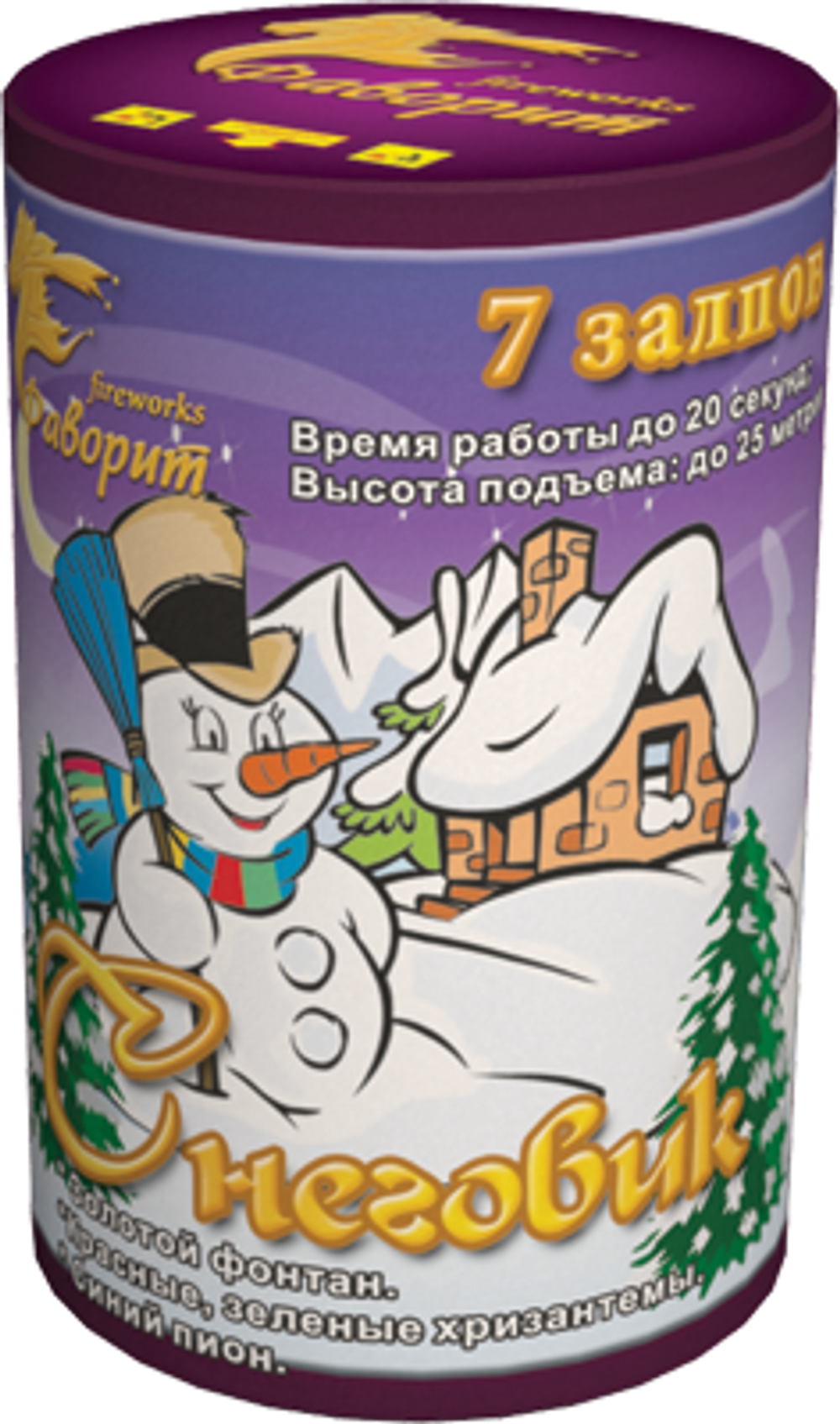 Батарея салютов "Снеговик"