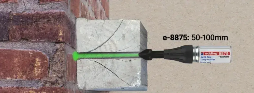 Маркер (1шт) стреляющий для труднодоступных мест, для отверстий диаметром до 10 мм EDDING 8875 MarXman Edding